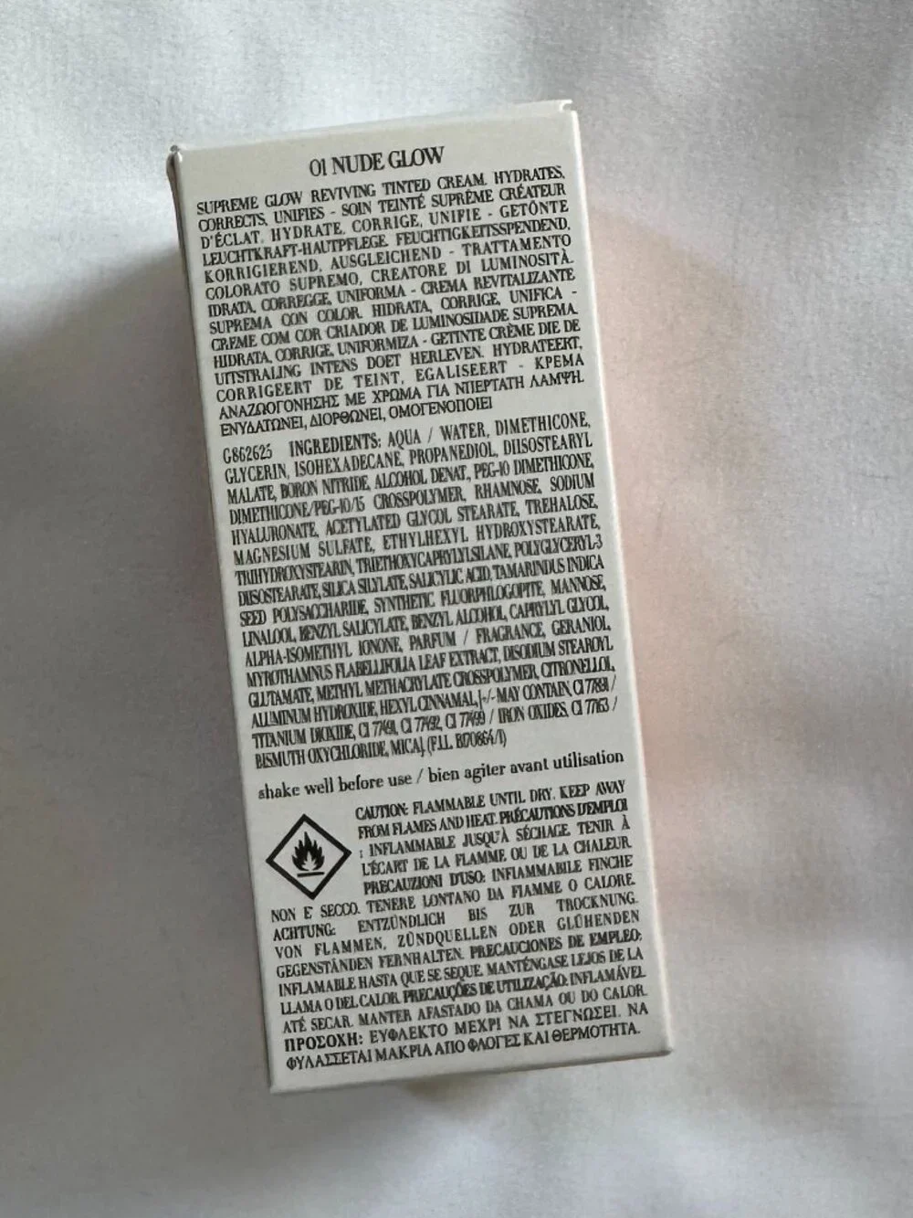 Giorgio Armani Crema Nuda Supreme Glow Reviving Tinted Cream, 01 Nude Glow